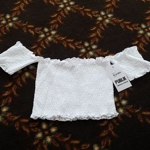 Knit Top/ off the shoulder